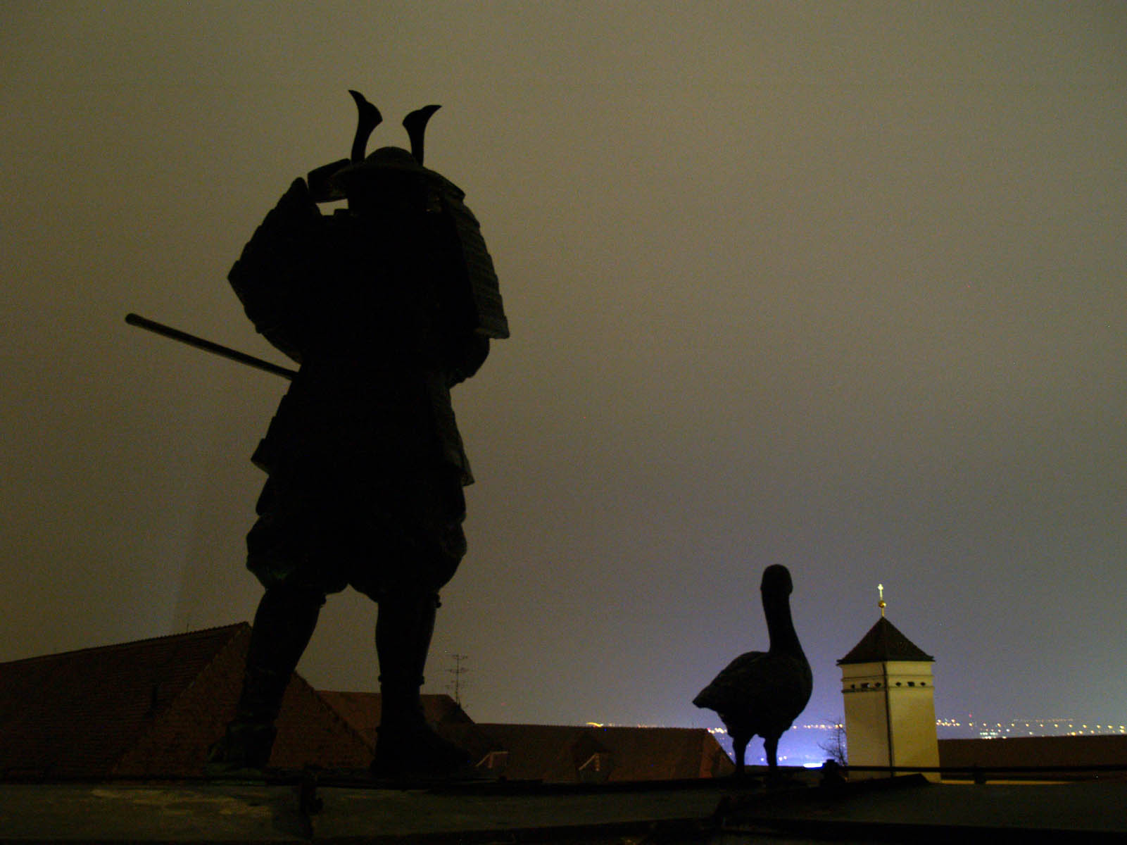 watchman with goose, 