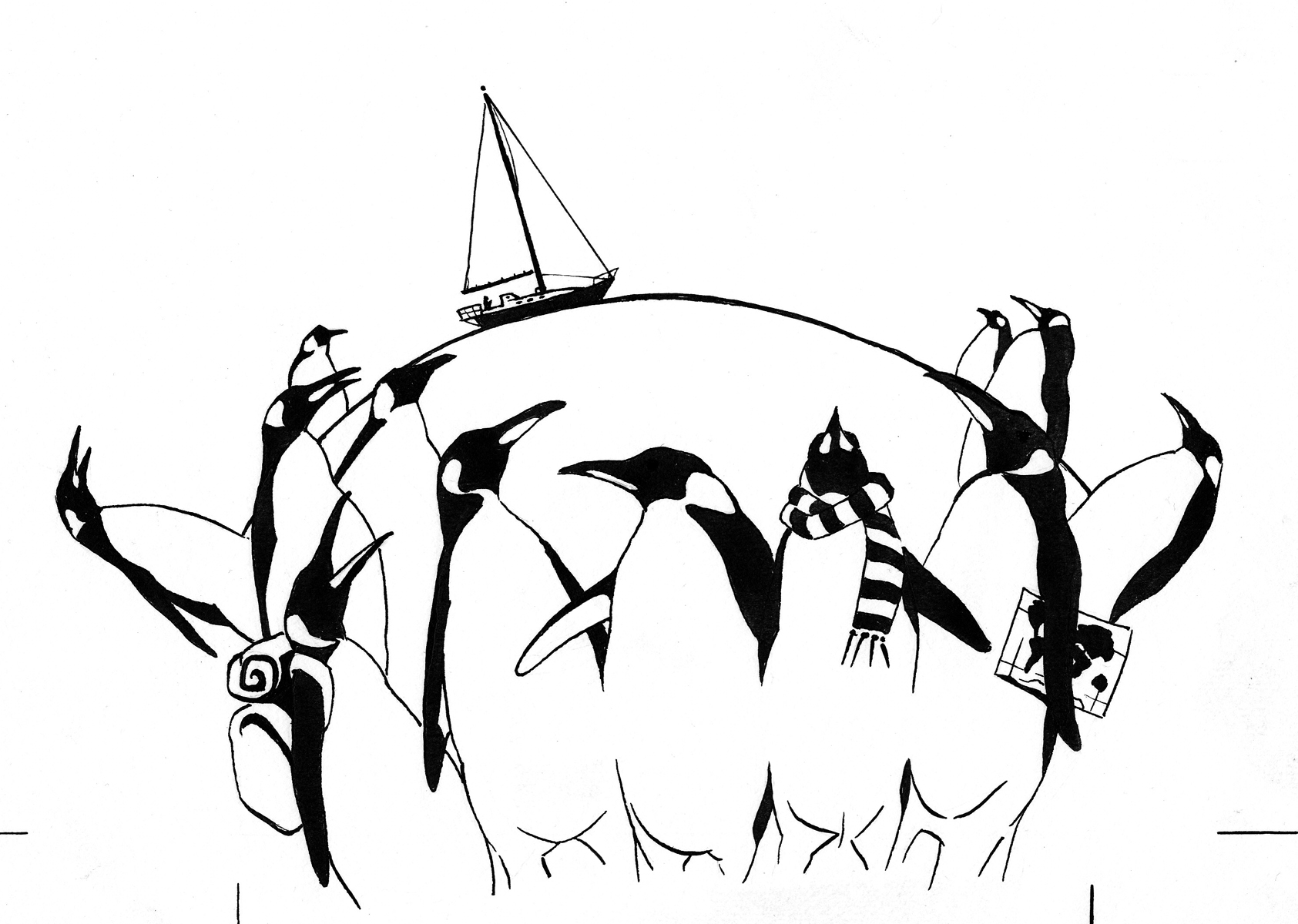 around the world for the feather of a penguin, 